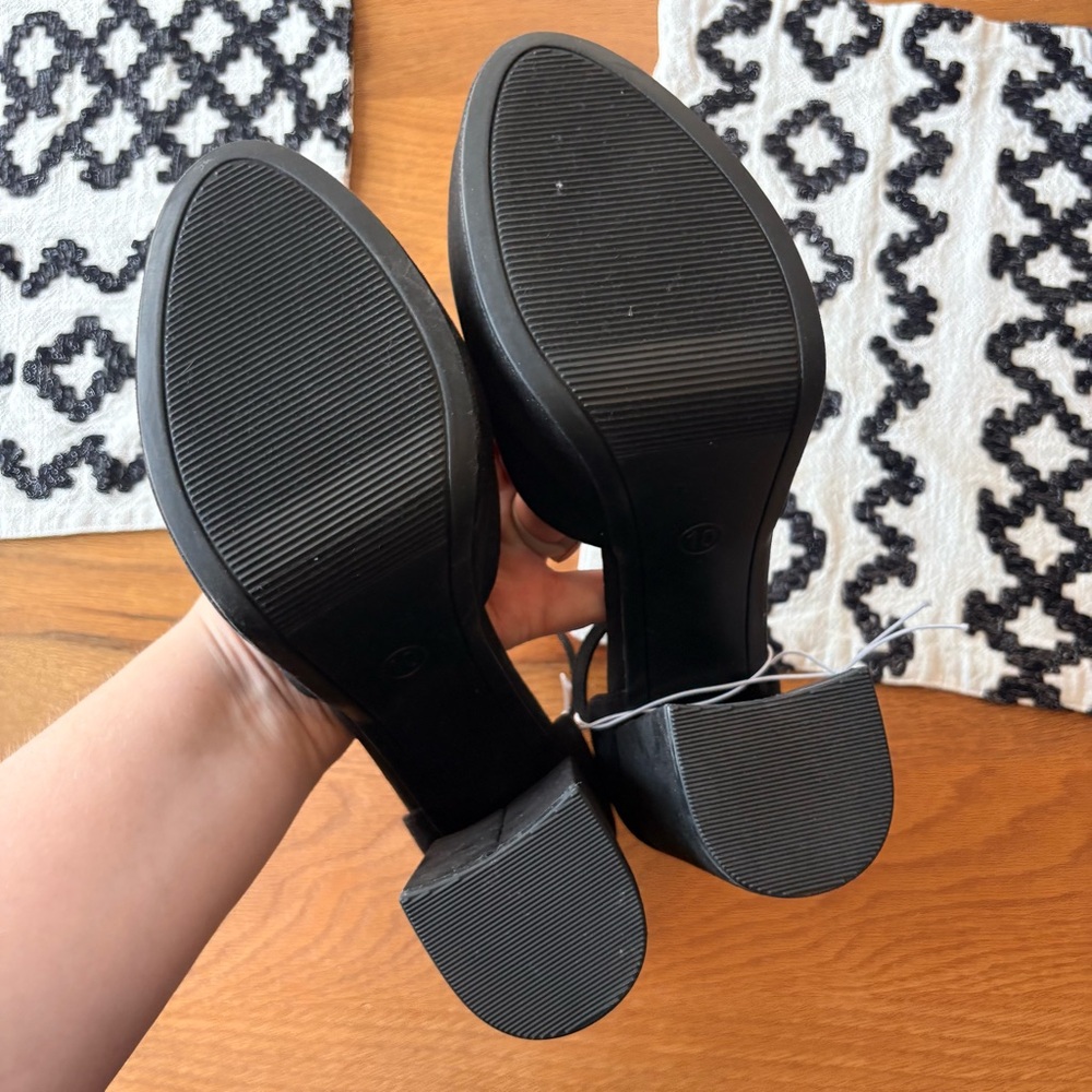 NEW a new day Black Chunky Platform Heels women’s shoes size 10 - Picture 6 of 8